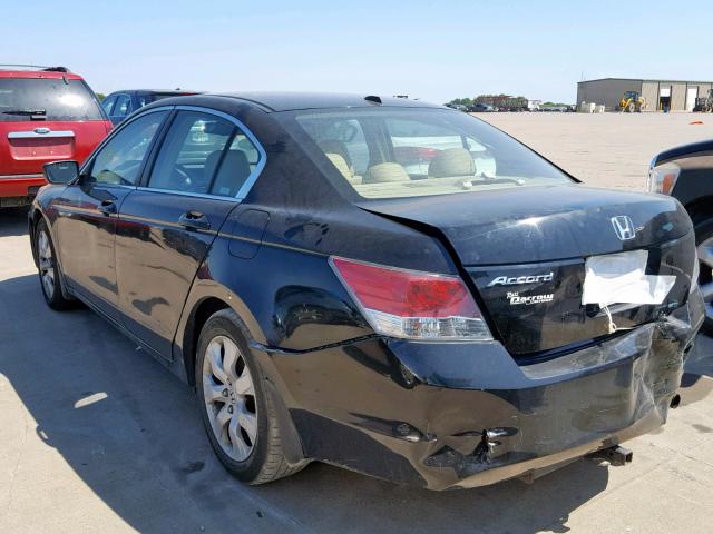 1HGCP25848A059286 - 2008 HONDA ACCORD EXL BLACK photo 3