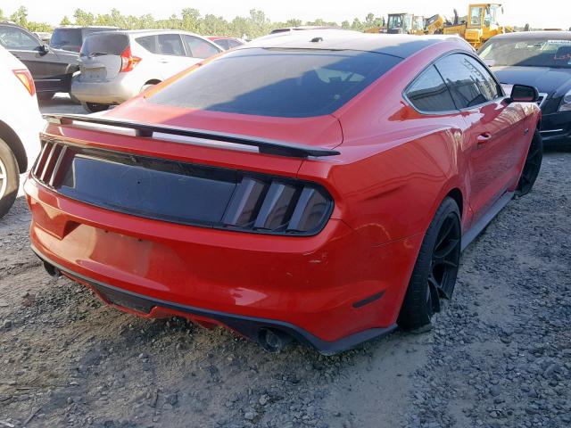 1FA6P8CF8G5241862 - 2016 FORD MUSTANG GT RED photo 4