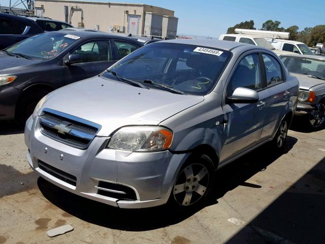 KL1TD56697B115230 - 2007 CHEVROLET AVEO BASE Gümüş foto 2