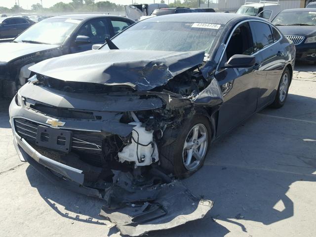 1G1ZB5ST9HF280220 - 2017 CHEVROLET MALIBU LS BLACK photo 2