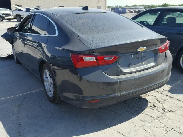 1G1ZB5ST9HF280220 - 2017 CHEVROLET MALIBU LS BLACK photo 3
