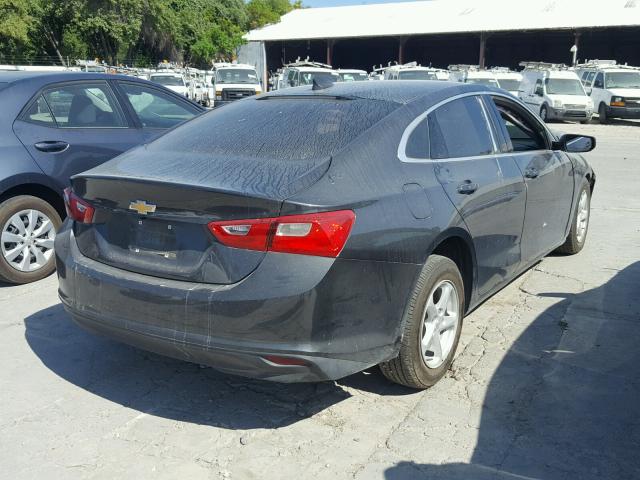 1G1ZB5ST9HF280220 - 2017 CHEVROLET MALIBU LS BLACK photo 4
