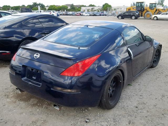 JN1BZ34D47M502142 - 2007 NISSAN 350Z COUPE BLUE photo 4