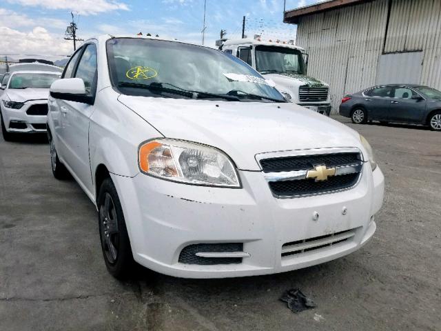 KL1TD5DE1BB123874 - 2011 CHEVROLET AVEO LS WHITE photo 1