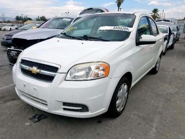 KL1TD5DE1BB123874 - 2011 CHEVROLET AVEO LS WHITE photo 2