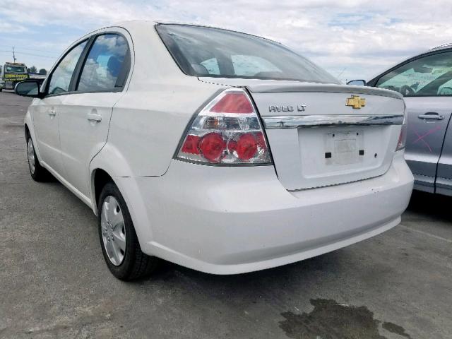 KL1TD5DE1BB123874 - 2011 CHEVROLET AVEO LS WHITE photo 3