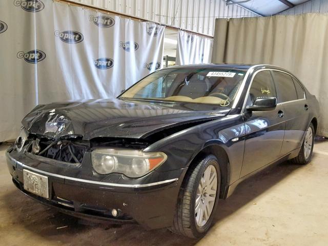 WBAGN63492DR00230 - 2002 BMW 745 LI BLACK photo 2