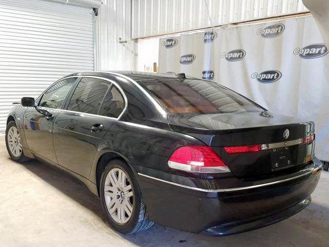 WBAGN63492DR00230 - 2002 BMW 745 LI BLACK photo 3