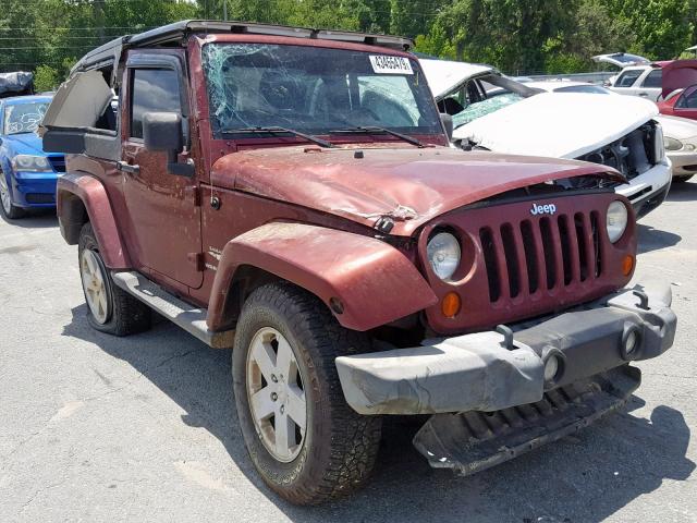 1J4FA54198L519642 - 2008 JEEP WRANGLER S BURGUNDY photo 1