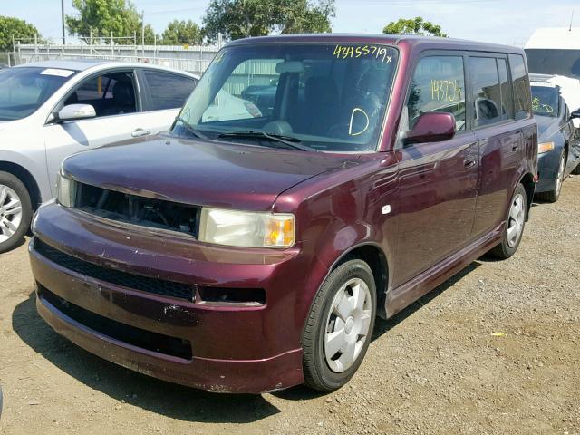 JTLKT324640137004 - 2004 TOYOTA SCION XB ბურგუნდია ფოტო 2