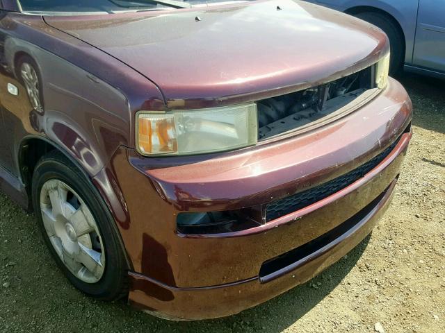 JTLKT324640137004 - 2004 TOYOTA SCION XB ბურგუნდია ფოტო 9