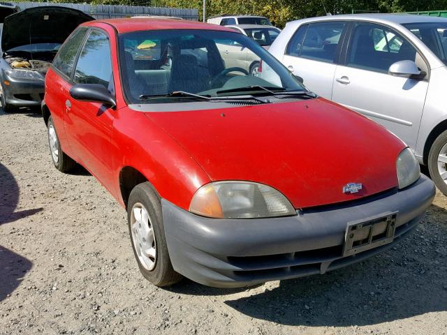 2C1MR2269W6727154 - 1998 CHEVROLET METRO RED photo 1