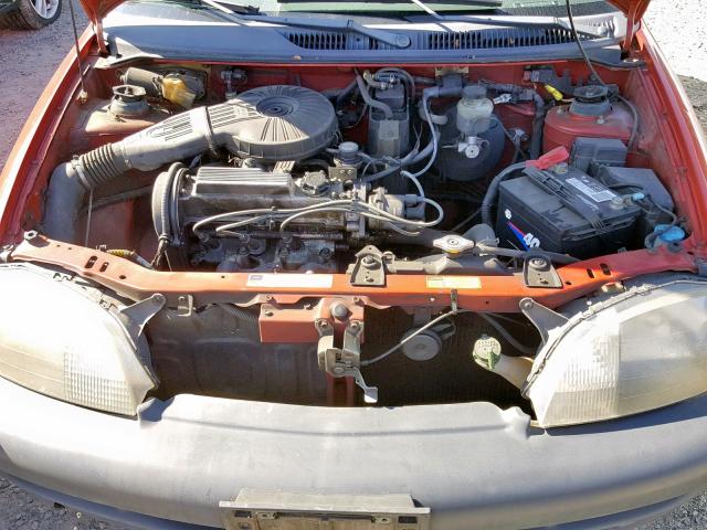 2C1MR2269W6727154 - 1998 CHEVROLET METRO RED photo 7