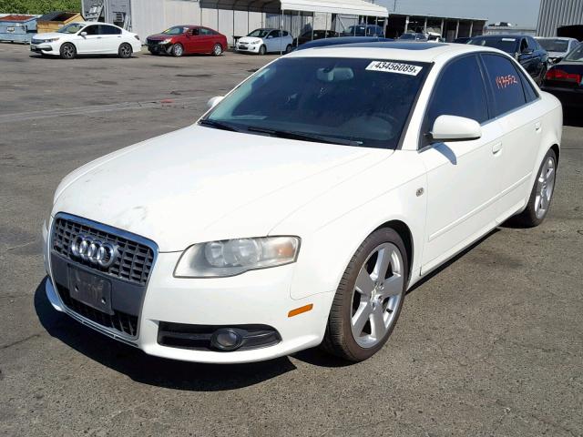 WAUBF78E26A248301 - 2006 AUDI A4 S-LINE WHITE photo 2