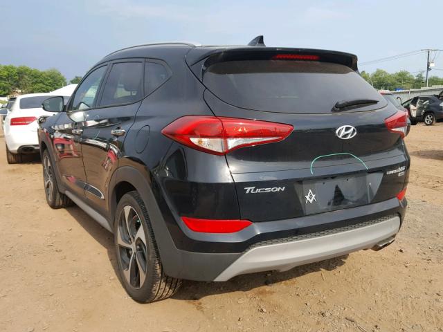 KM8J3CA26HU409620 - 2017 HYUNDAI TUCSON LIM BLACK photo 3