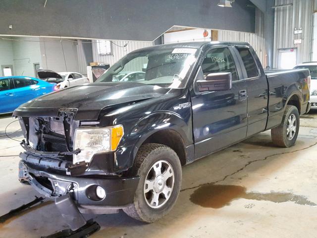 1FTEX1E88AFC89732 - 2010 FORD F150 SUPER BLACK photo 2