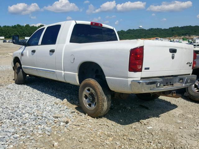 3D7KS29A58G128225 - 2008 DODGE RAM 2500 WHITE photo 3