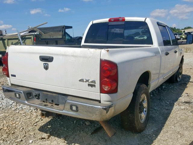 3D7KS29A58G128225 - 2008 DODGE RAM 2500 WHITE photo 4