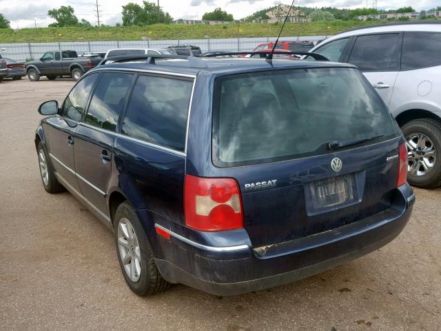 WVWVD63B94E284103 - 2004 VOLKSWAGEN PASSAT GLS BLUE photo 3