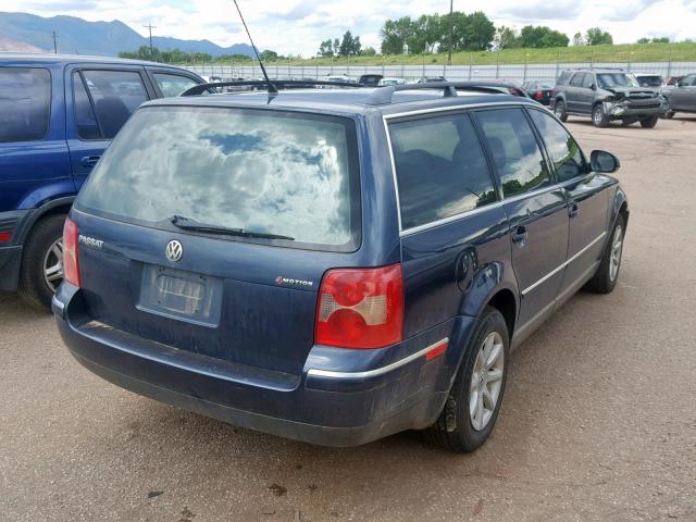 WVWVD63B94E284103 - 2004 VOLKSWAGEN PASSAT GLS BLUE photo 4