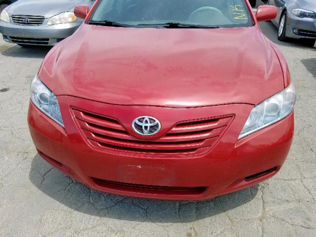 4T1BB46K18U038940 - 2008 TOYOTA CAMRY HYBR RED photo 7