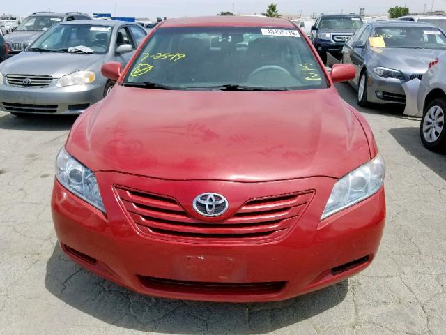 4T1BB46K18U038940 - 2008 TOYOTA CAMRY HYBR RED photo 9