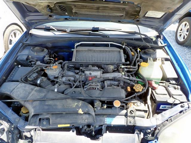 JF1GG29615H800544 - 2005 SUBARU IMPREZA WR BLUE photo 7