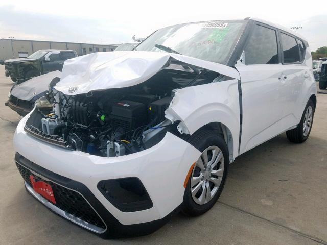 KNDJ23AU1L7044988 - 2020 KIA SOUL LX WHITE photo 2