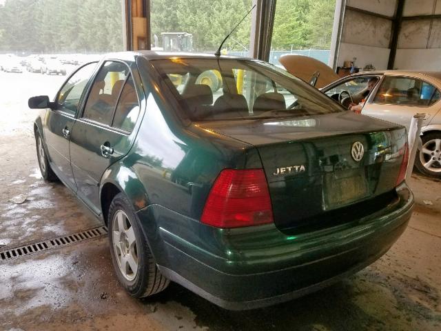 3VWSA29M0YM029575 - 2000 VOLKSWAGEN JETTA GLS GREEN photo 3