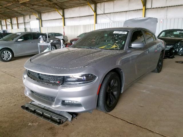 2C3CDXHG7HH503435 - 2017 DODGE CHARGER SX SILVER photo 2