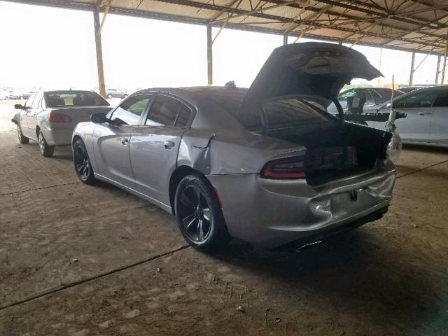 2C3CDXHG7HH503435 - 2017 DODGE CHARGER SX SILVER photo 3