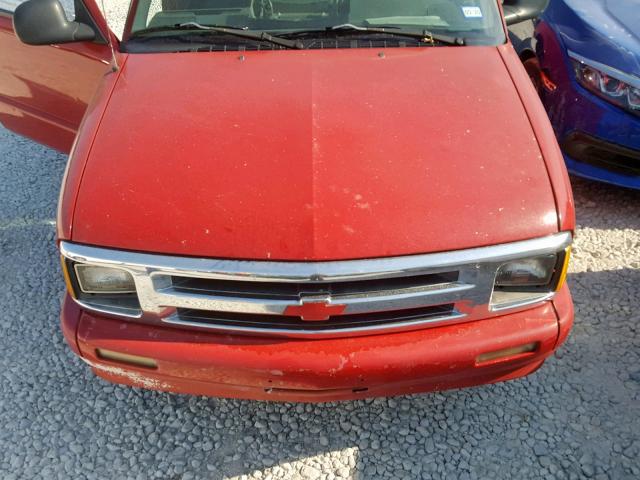 1GNCS18W0VK229898 - 1997 CHEVROLET BLAZER RED photo 7