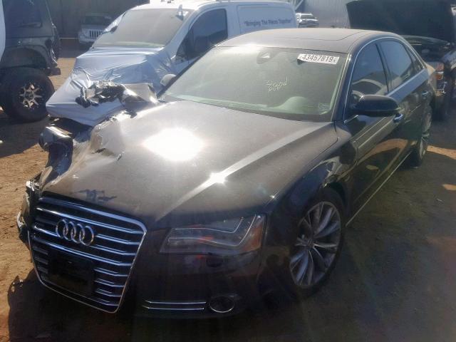 WAURVAFDXCN002674 - 2012 AUDI A8 L QUATT BLACK photo 2