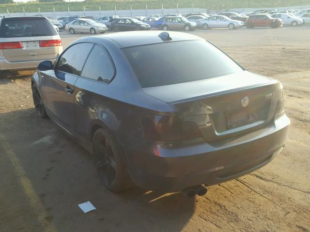 WBAUC73588VF22253 - 2008 BMW 135 I BLUE photo 3