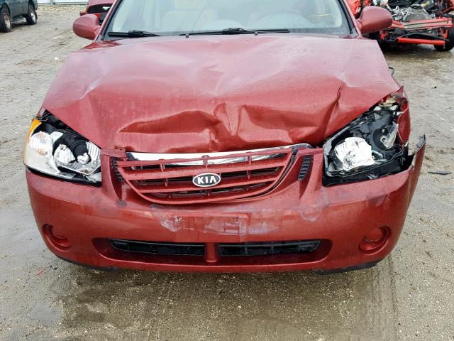 KNAFE121665292379 - 2006 KIA NEW SPECTR BURGUNDY photo 9