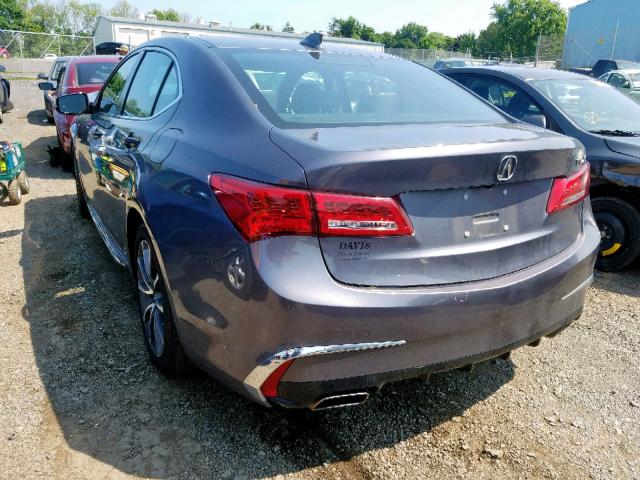 19UUB2F52JA011816 - 2018 ACURA TLX TECH GRAY photo 3