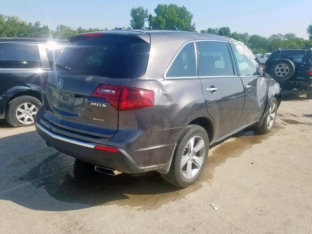 2HNYD2H20CH520976 - 2012 ACURA MDX GRAY photo 4