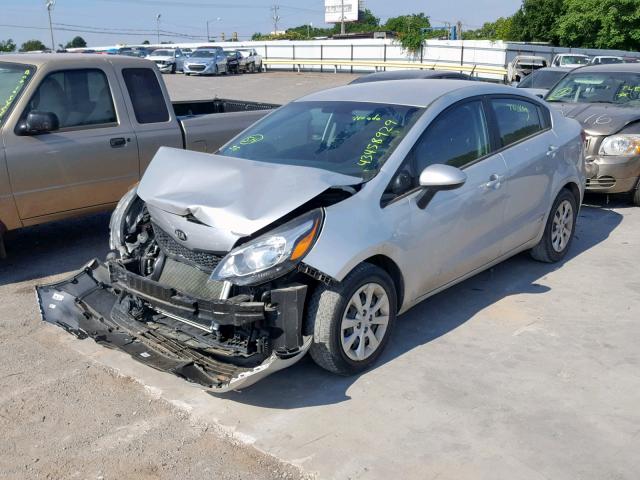 KNADM4A32G6684527 - 2016 KIA RIO LX SILVER photo 2