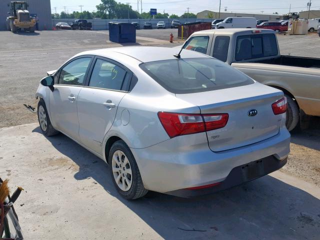 KNADM4A32G6684527 - 2016 KIA RIO LX SILVER photo 3