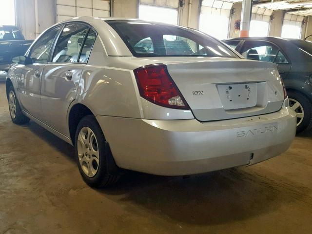 1G8AJ52FX4Z168742 - 2004 SATURN ION LEVEL SILVER photo 3