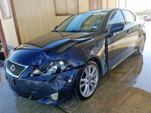 JTHBE262772010231 - 2007 LEXUS IS 350 BLACK photo 2