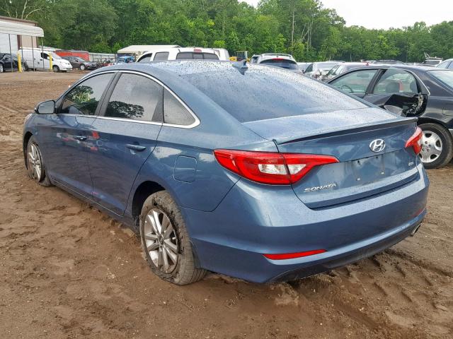 5NPE24AA8GH402022 - 2016 HYUNDAI SONATA ECO BLUE photo 3