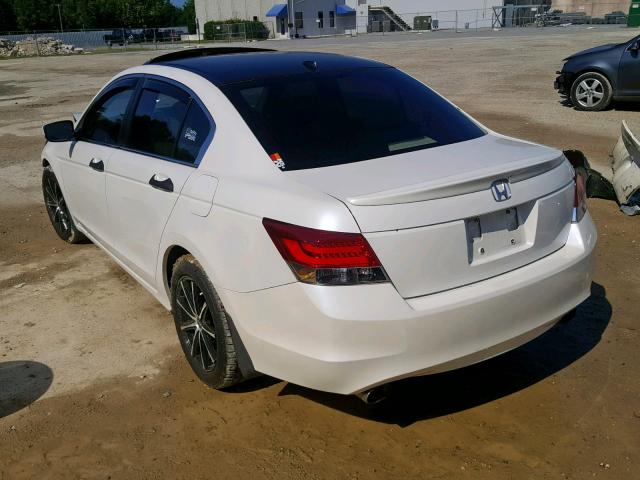 1HGCP368X8A025891 - 2008 HONDA ACCORD EXL WHITE photo 3