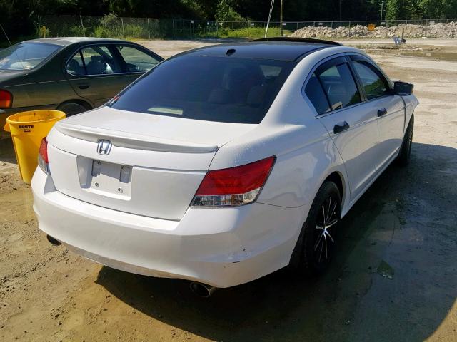 1HGCP368X8A025891 - 2008 HONDA ACCORD EXL WHITE photo 4