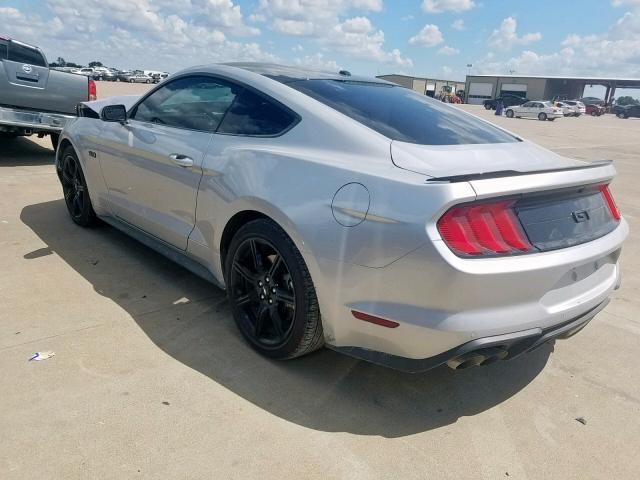 1FA6P8CF9J5171960 - 2018 FORD MUSTANG GT SILVER photo 3