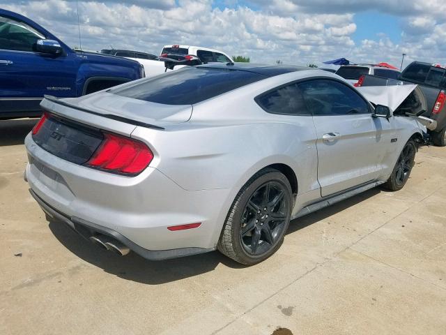 1FA6P8CF9J5171960 - 2018 FORD MUSTANG GT SILVER photo 4