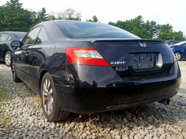 2HGFG129X9H512804 - 2009 HONDA CIVIC EXL BLACK photo 3