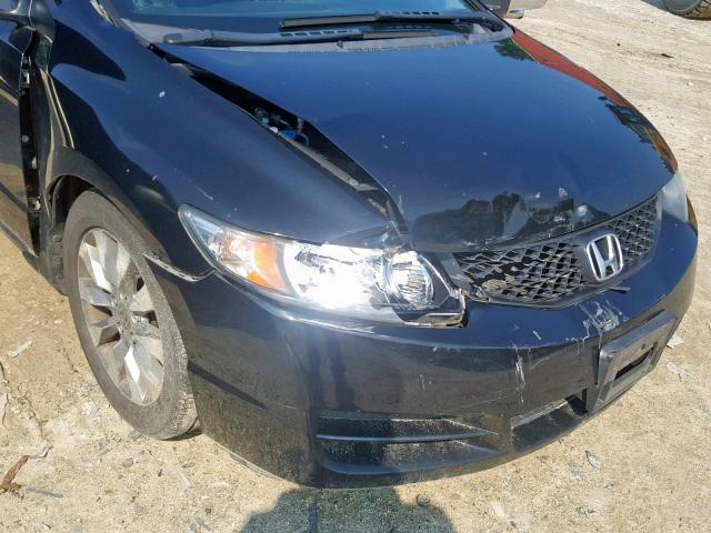 2HGFG129X9H512804 - 2009 HONDA CIVIC EXL BLACK photo 9