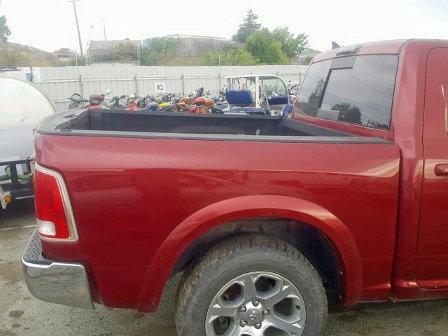 1C6RR7NMXES313688 - 2014 RAM 1500 LARAM RED photo 10