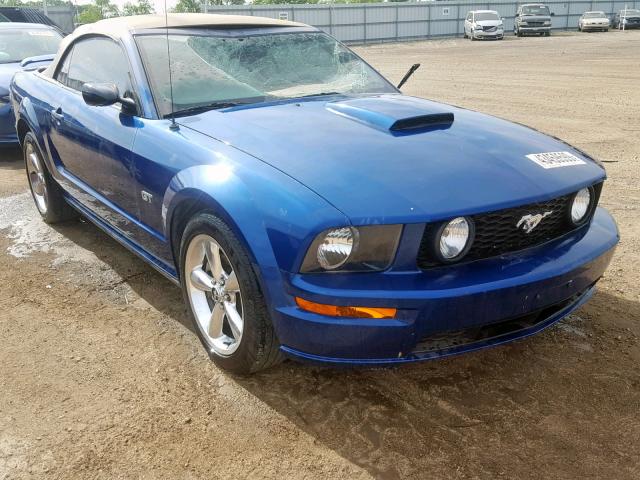 1ZVFT85HX75364516 - 2007 FORD MUSTANG GT BLUE photo 1